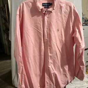 Ralph Lauren Men's Light Pink Button Down Shirt